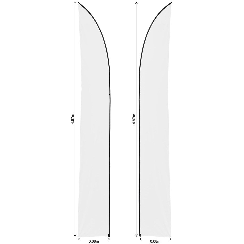 Legend 4m Sublimated Arcfin Double-Sided Flying Banner Skin (Excludes Hardware) - Image 2