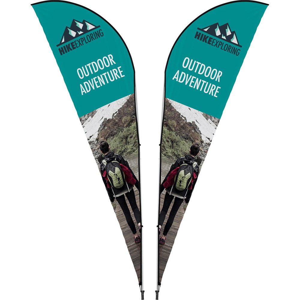 Legend 4M Sublimated Sharkfin Double-Sided Flying Banner - 1 complete unit - Image 11