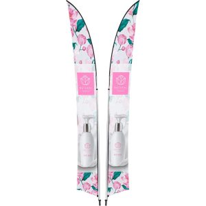 Legend 4M Sublimated Arcfin Double-Sided Flying Banner - 1 complete unit