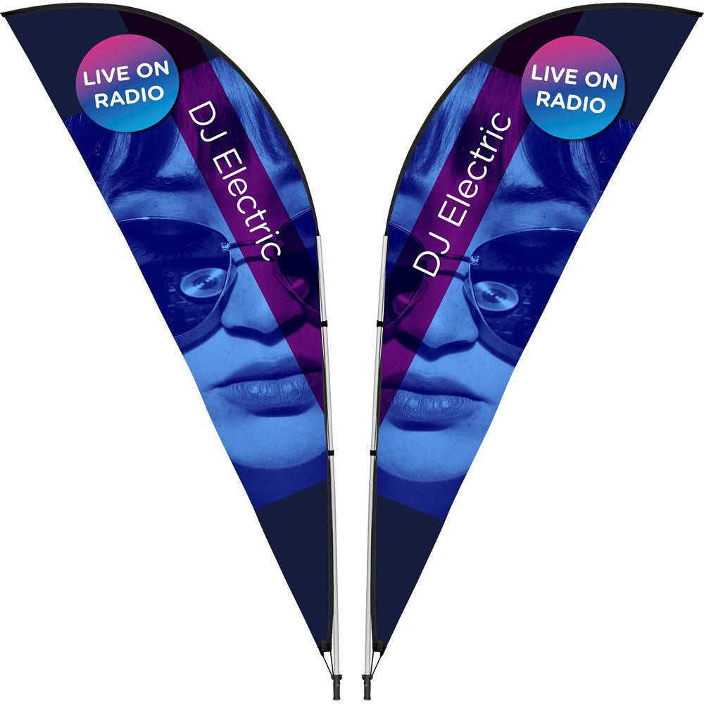 Legend 3M Sublimated Sharkfin Double-Sided Flying Banner - 1 complete unit - Image 11