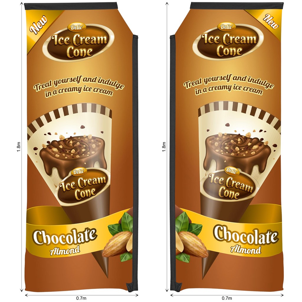 Legend 2m Sublimated Telescopic Double-Sided Flying Banner Skin (Excludes Hardware) - Image 3