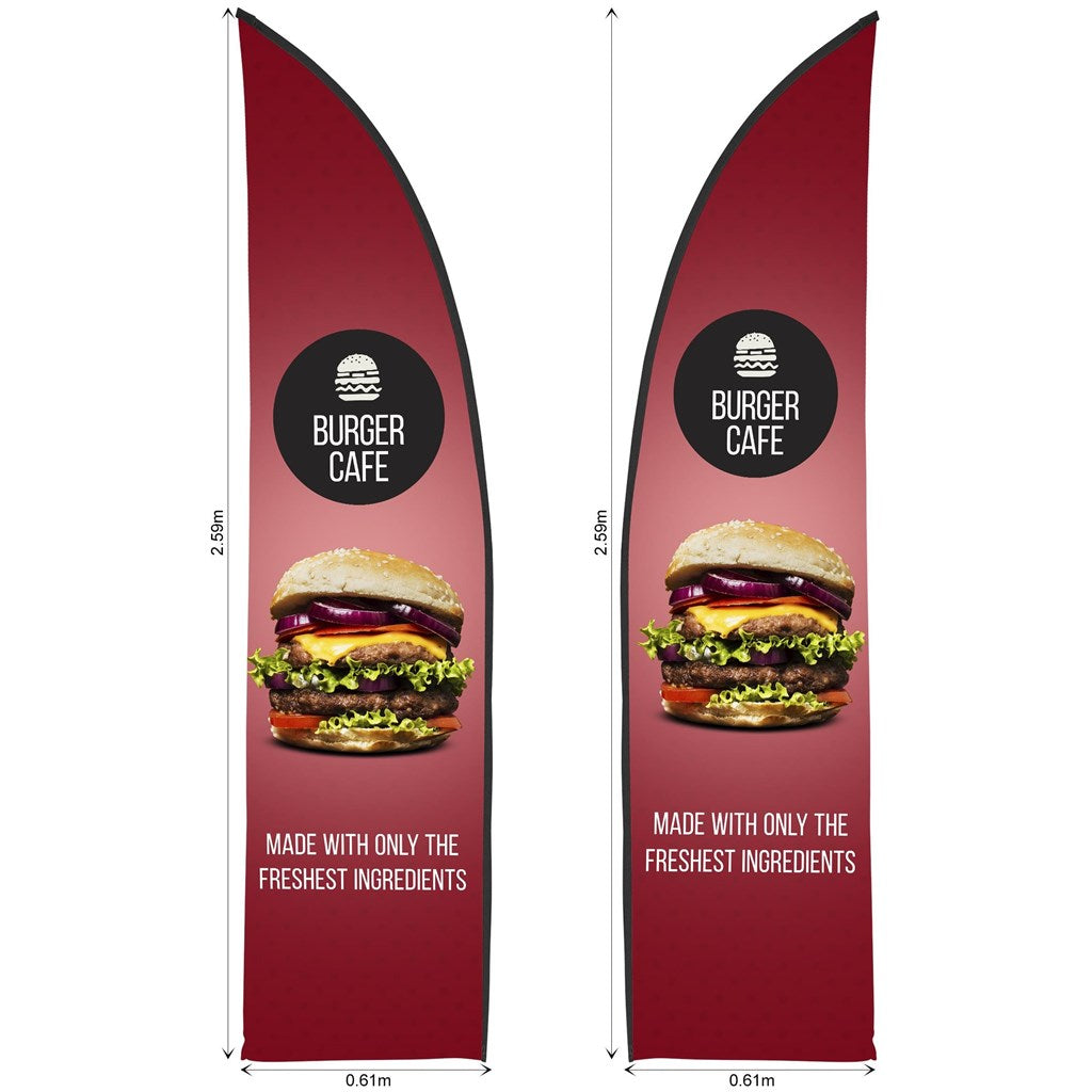 Legend 2m Sublimated Arcfin Double-Sided Flying Banner Skin (Excludes Hardware) - Image 3